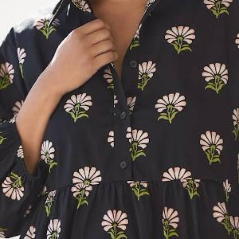 NWT Anthropologie Maeve Bettina Tiered Shirt Dress SM - Picture 7 of 7